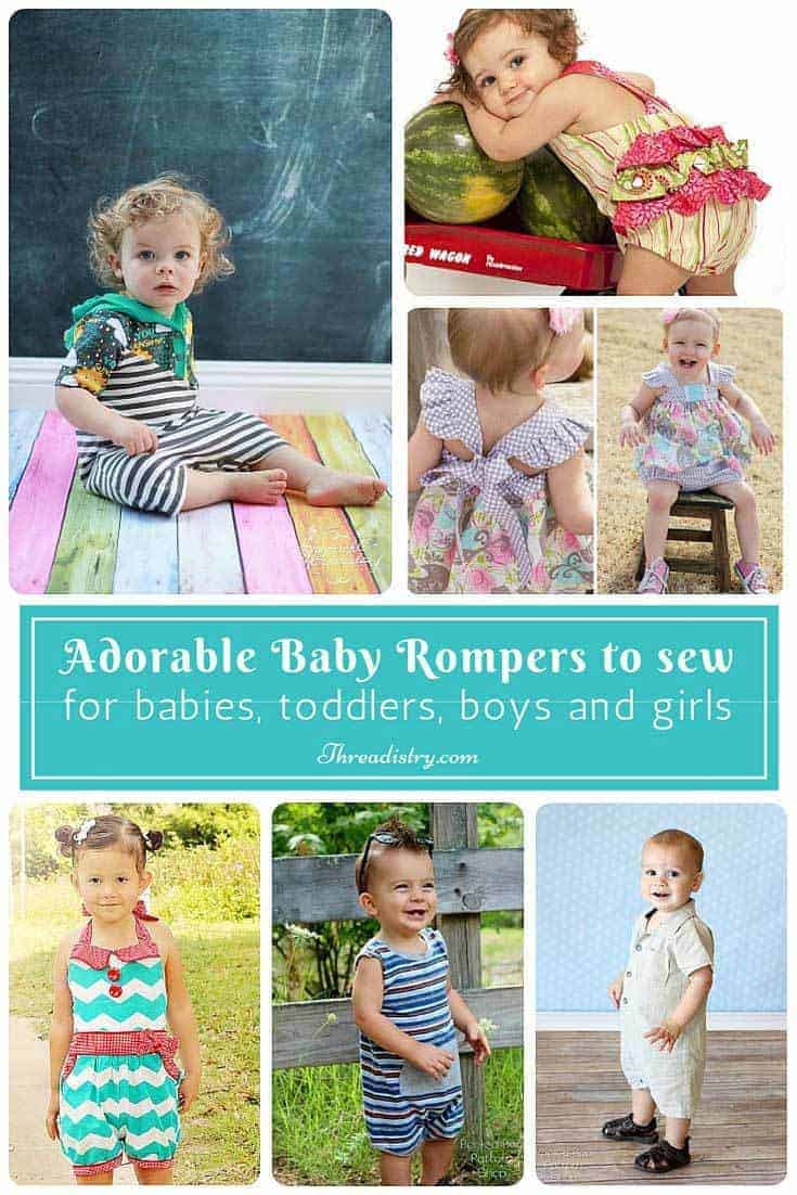 Gorgeous Baby Romper Sewing Patterns For Boys And Girls