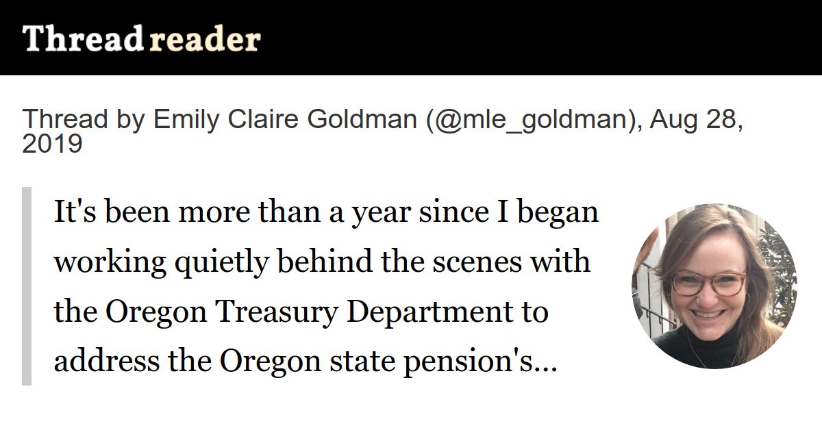 Thread by mle_goldman "It's been more than a year since I began