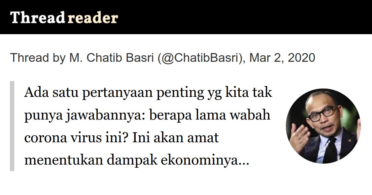 Thread by ChatibBasri Ada satu pertanyaan penting yg