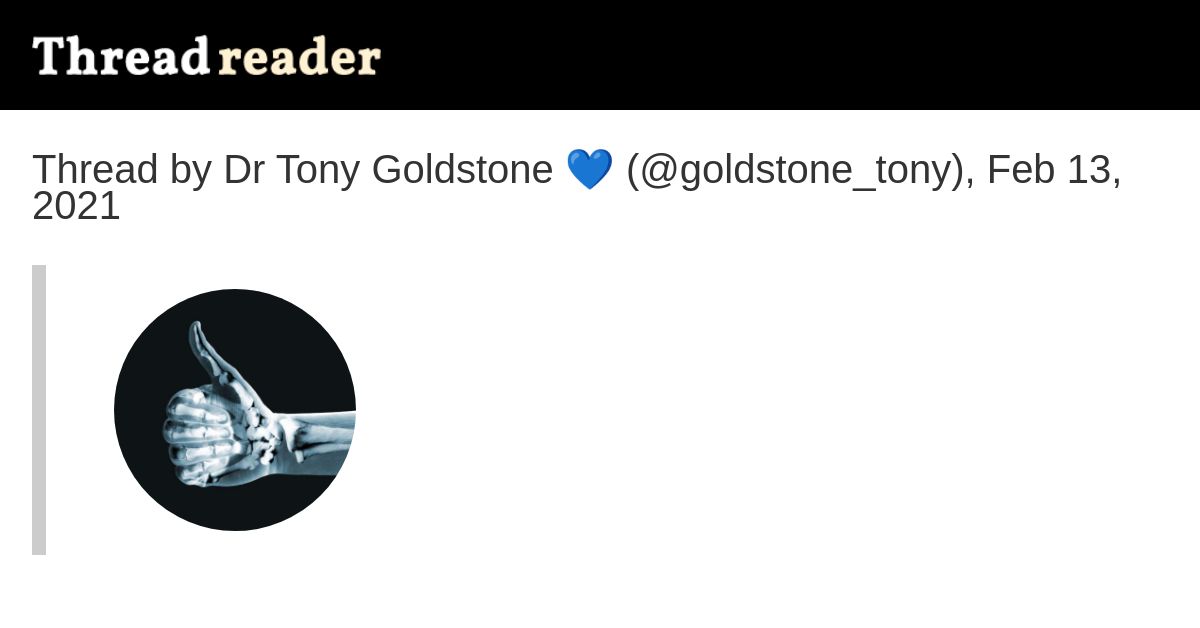 Thread by goldstone_tony on Thread Reader App Thread Reader App