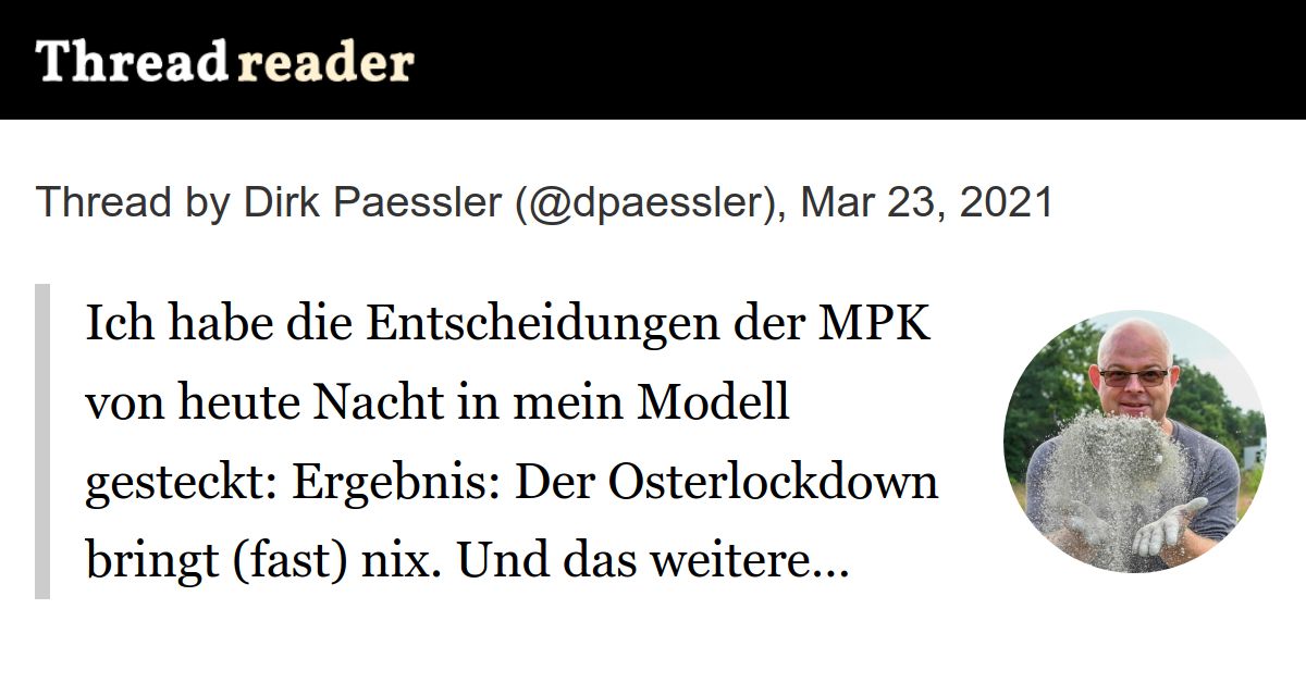 Thread by dpaessler on Thread Reader App Thread Reader App