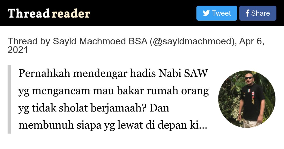 Thread by sayidmachmoed on Thread Reader App Thread Reader App