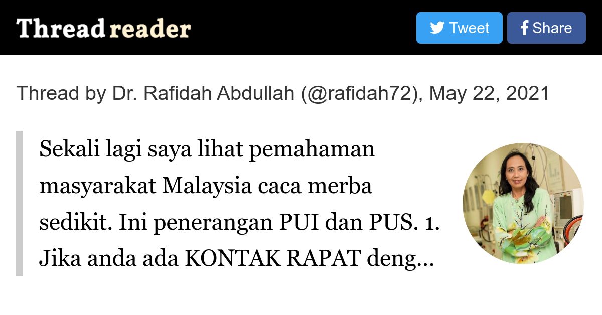 Thread by rafidah72 on Thread Reader App Thread Reader App