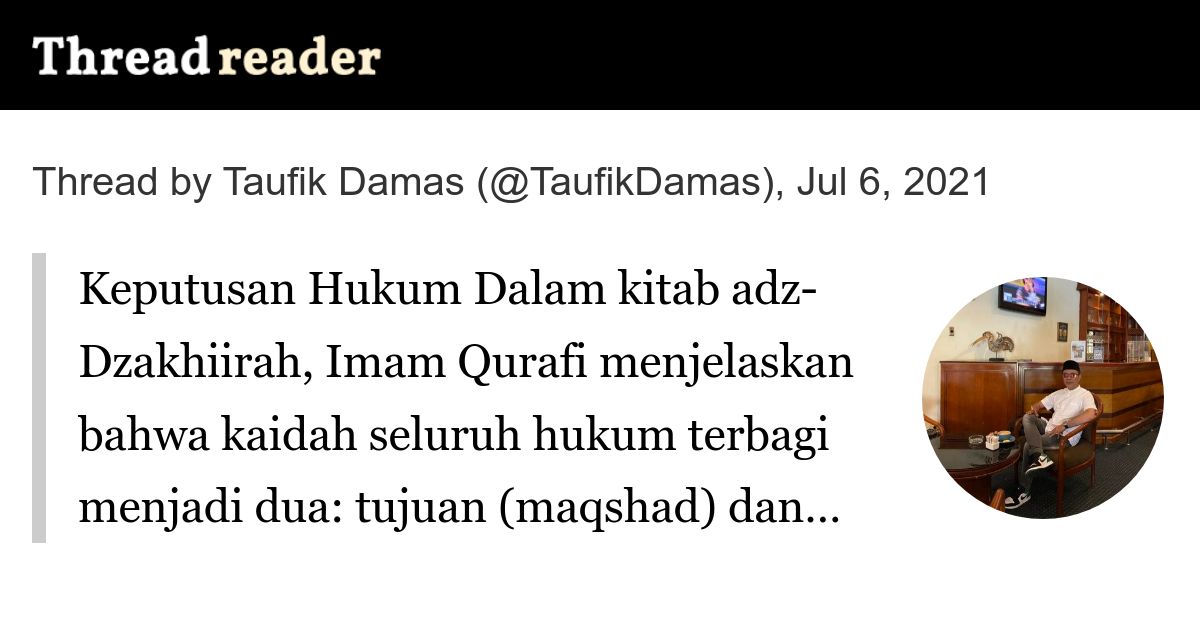 Thread by TaufikDamas on Thread Reader App Thread Reader App
