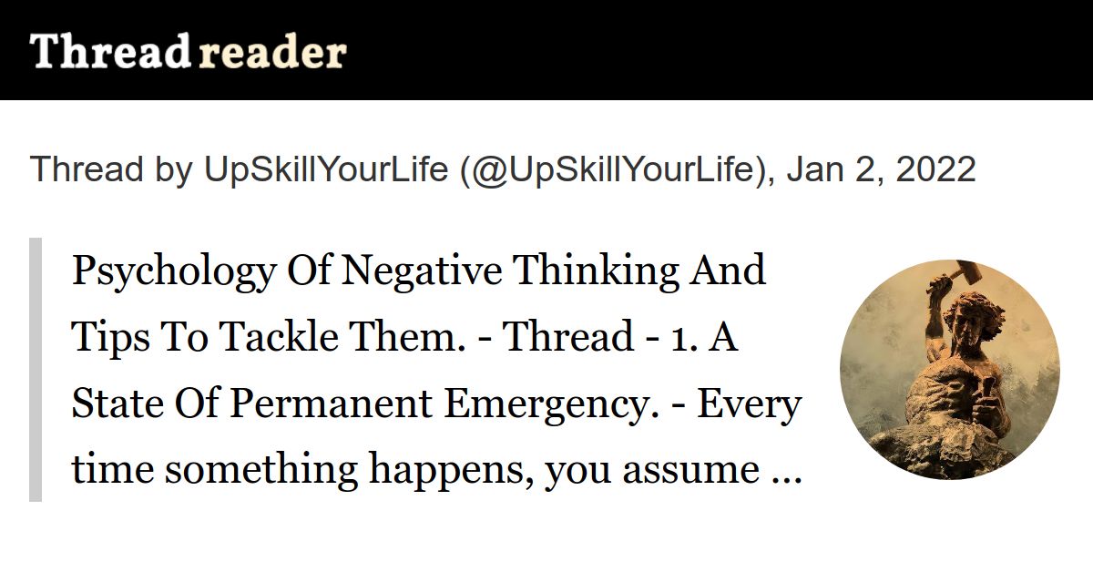 Thread by UpSkillYourLife on Thread Reader App Thread Reader App