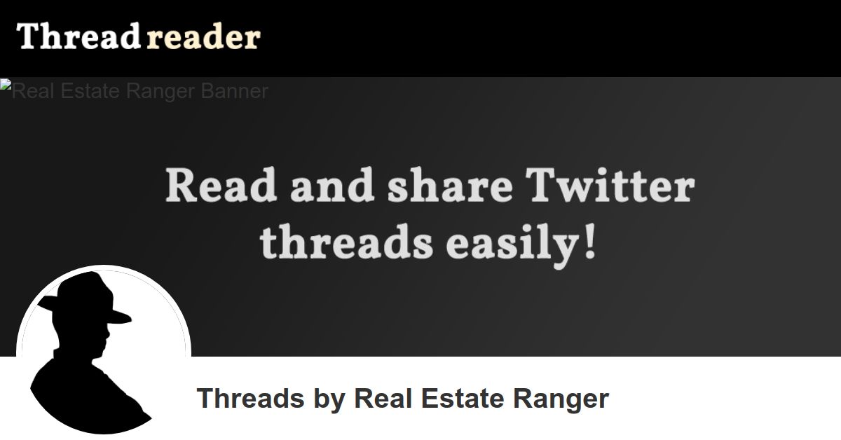 Real Estate Ranger's Threads Thread Reader App