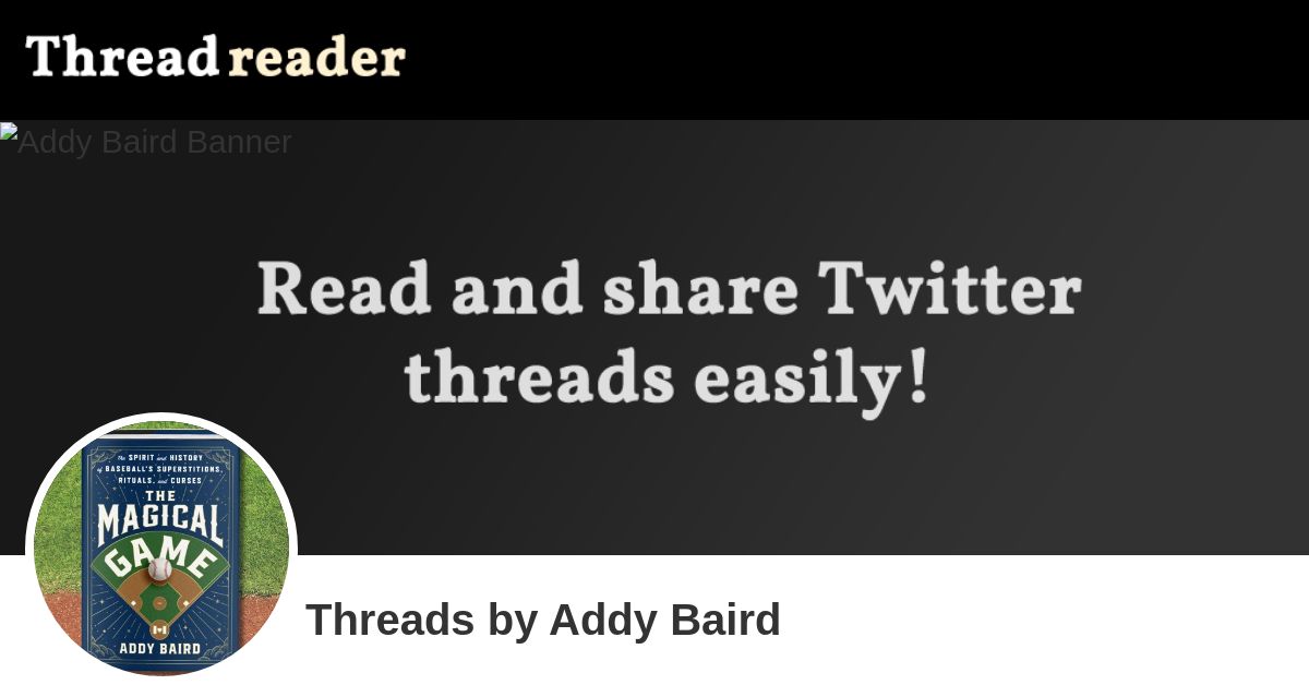 Addy Baird's Threads Thread Reader App