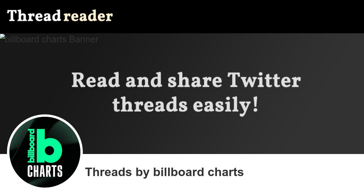 billboard charts's Threads Thread Reader App