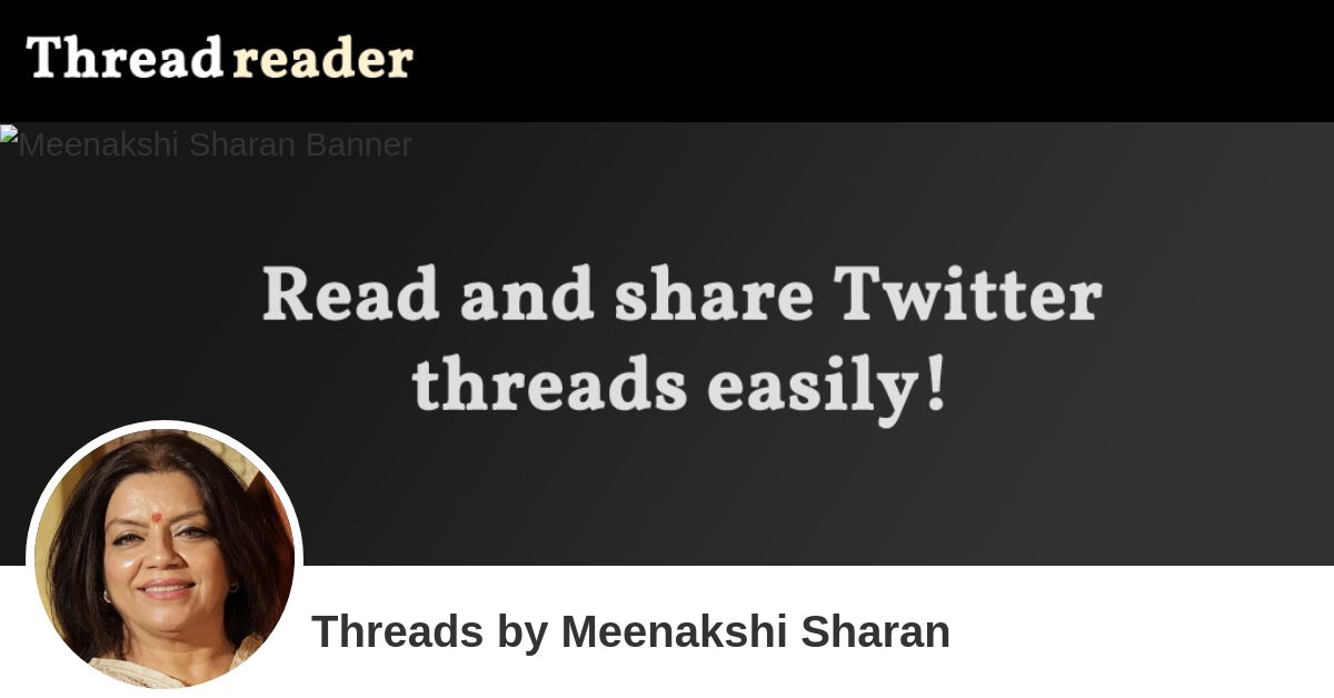 Meenakshi Sharan's Threads Thread Reader App