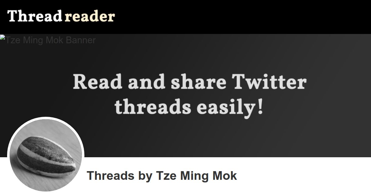 Tze Ming Mok's Threads Thread Reader App