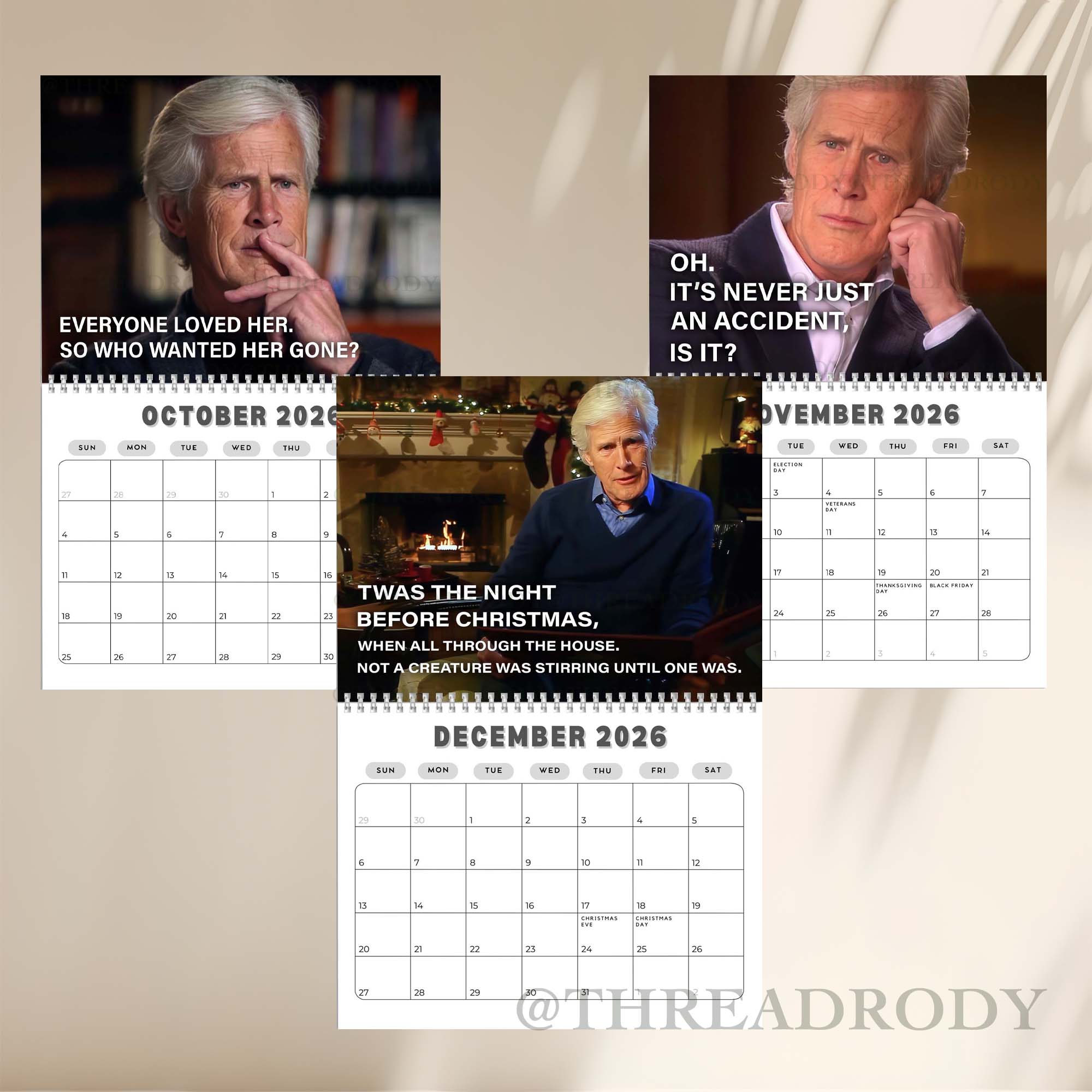True Crime Keith Morrison 2026 Calendar Thread Rody