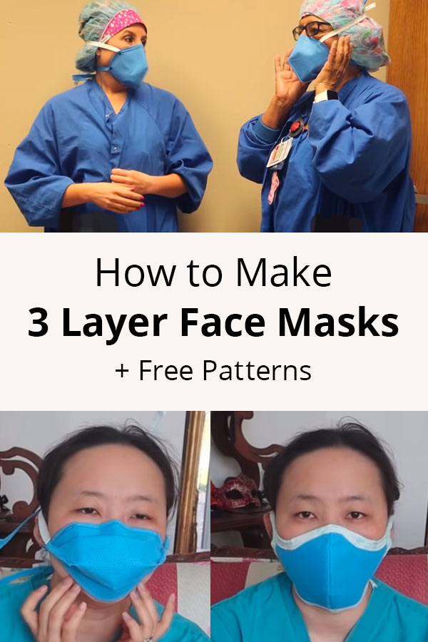 How to Make 3 Layer Face Masks according to WHO (+ Patterns)