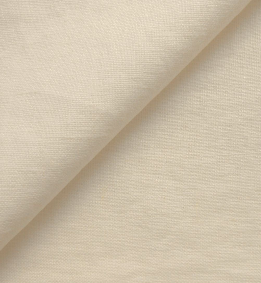 Ivory chinese linen mix Threads of Green Fabrics