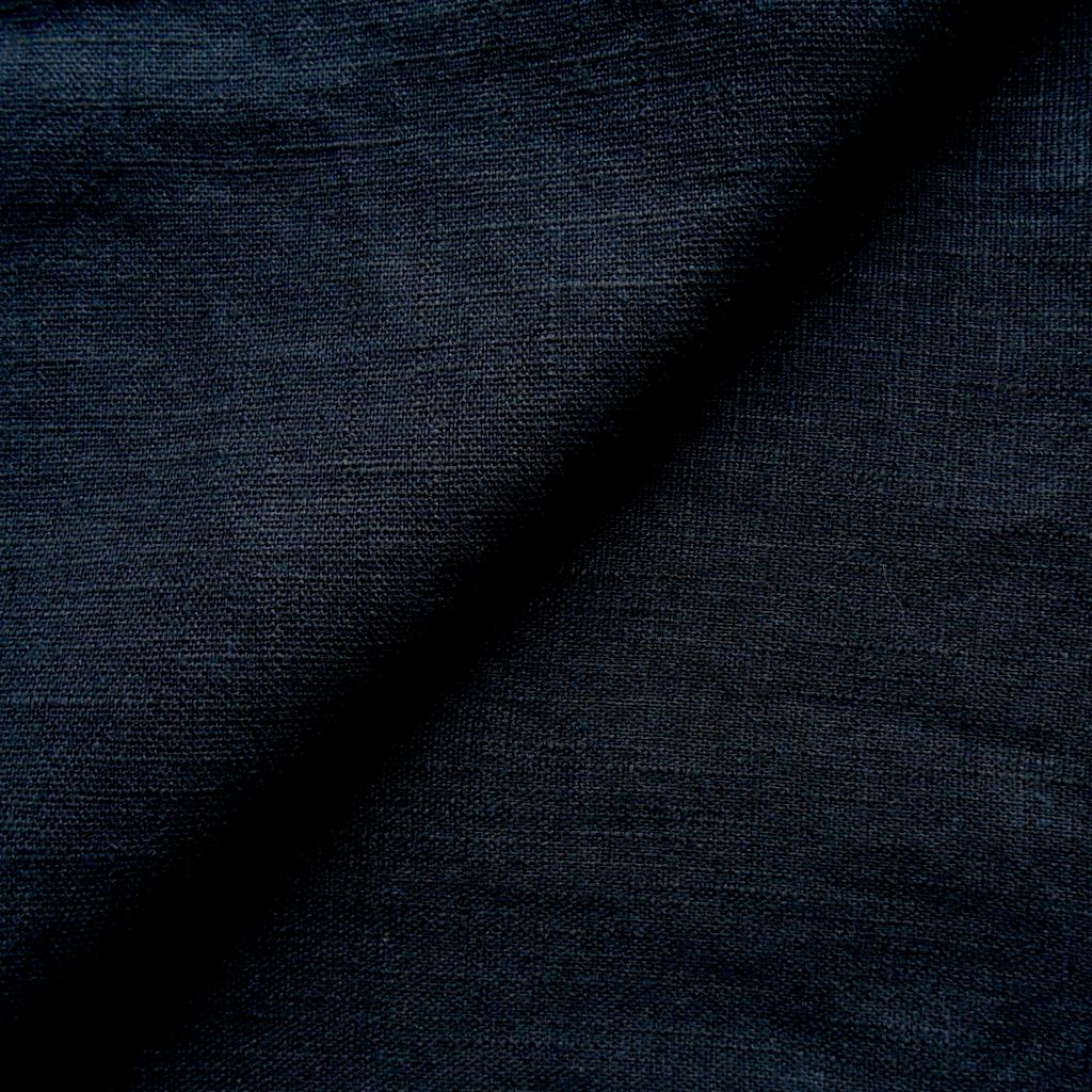 Black linen Threads of Green Fabrics