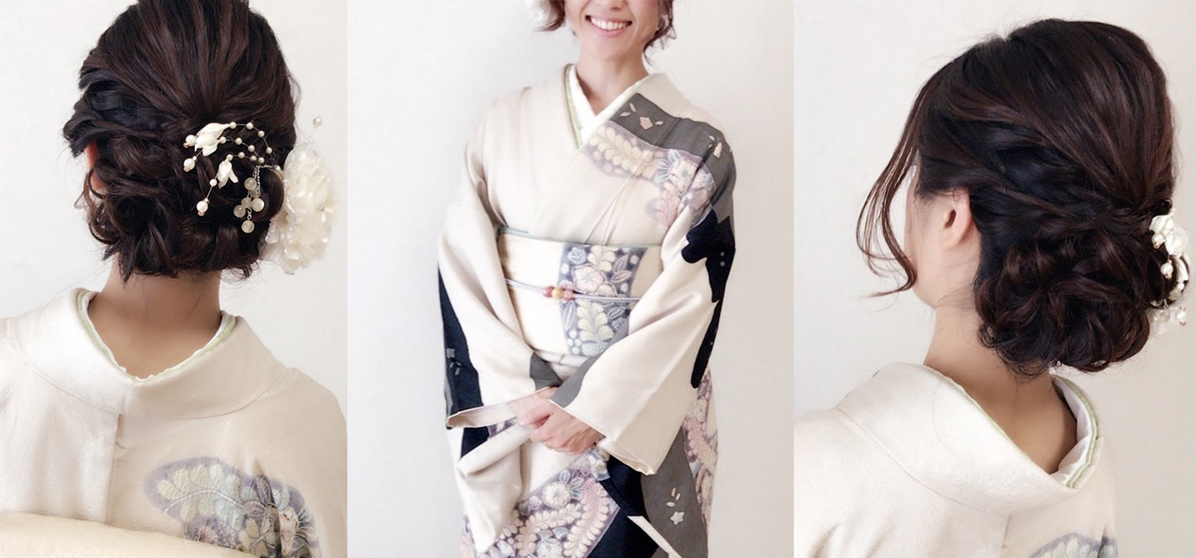 着物レンタルプラン ヘアセット・着付け専門店Threekeys 福岡天神の着物レンタルが出来るサロン