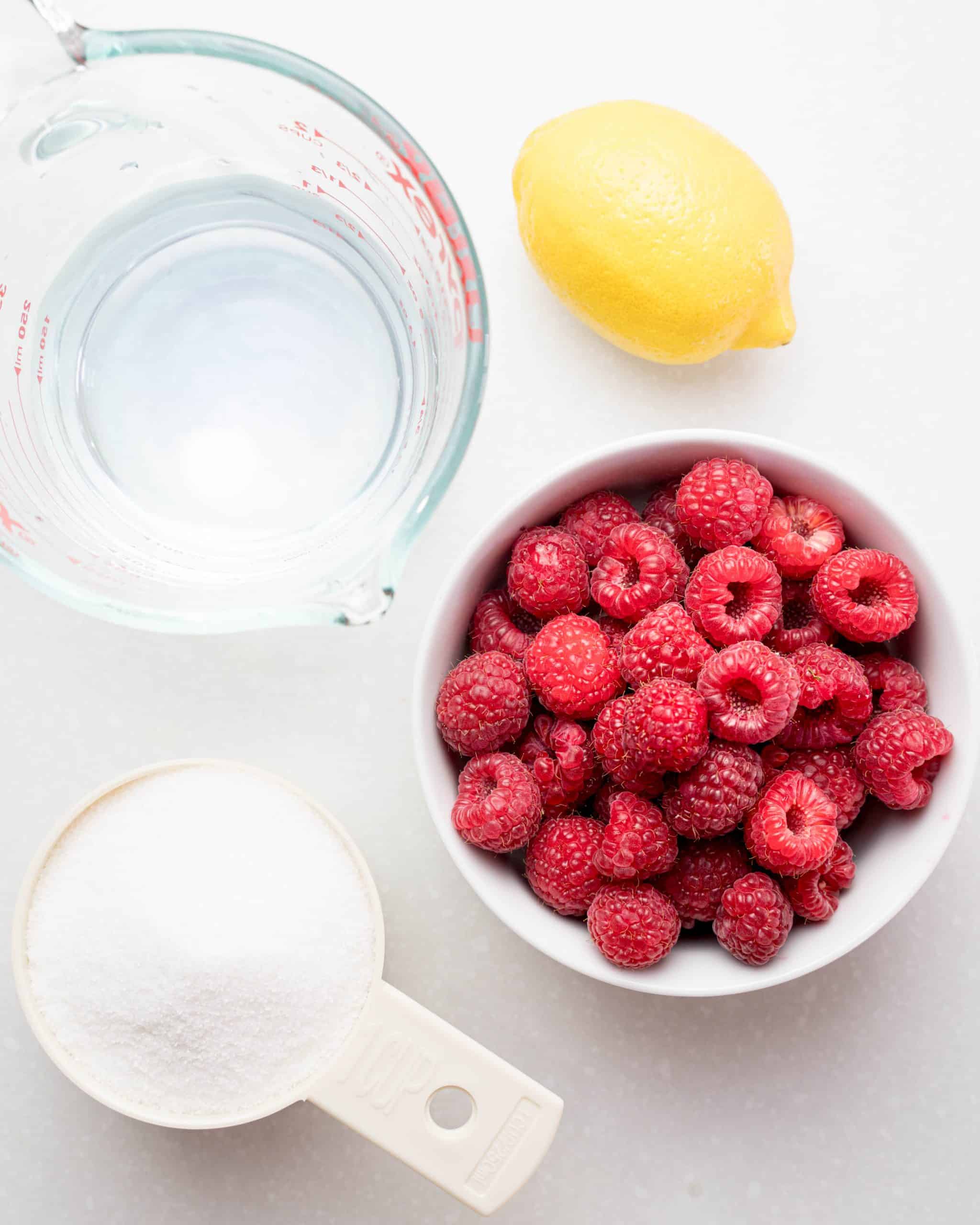 Raspberry Simple Syrup Recipe Three Big Bites