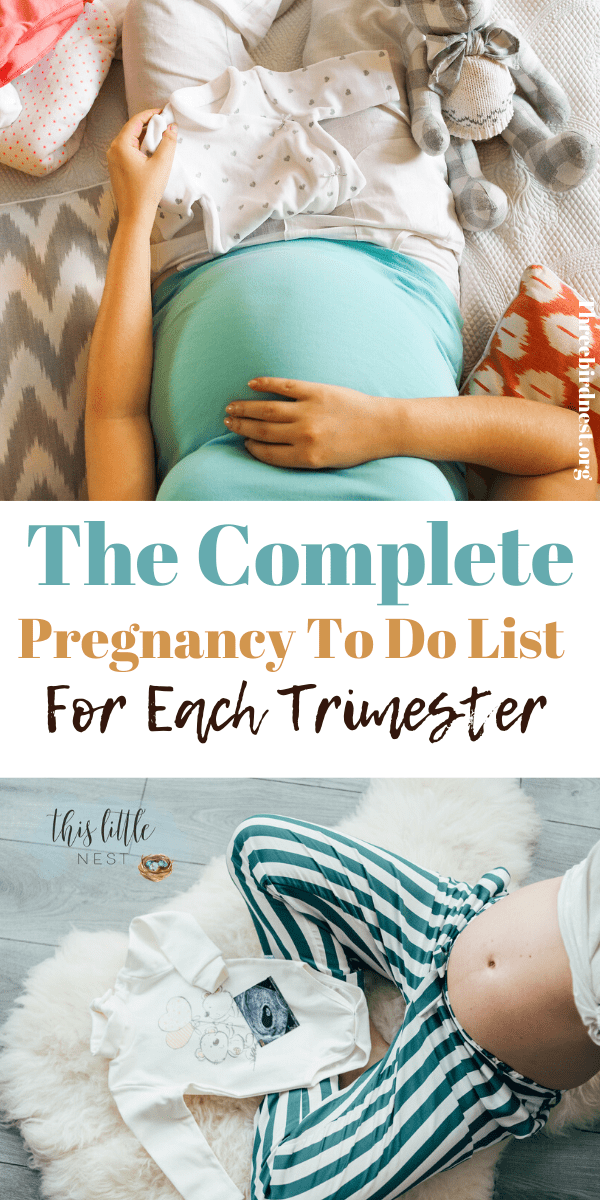 Pregnancy To Do List By Trimester Mega Pregnancy List This Little Nest