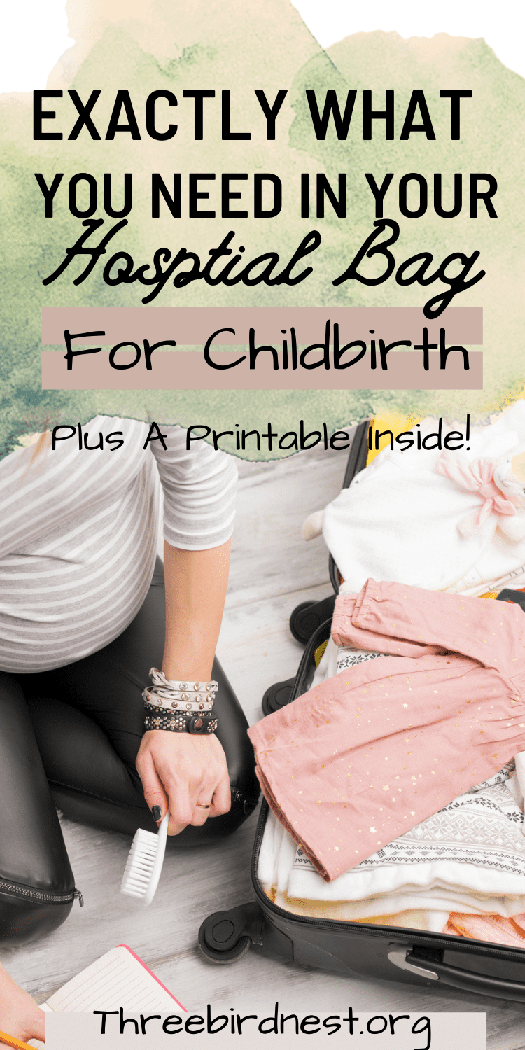 What To Pack In Your Hospital Bag For Childbirth This Little Nest