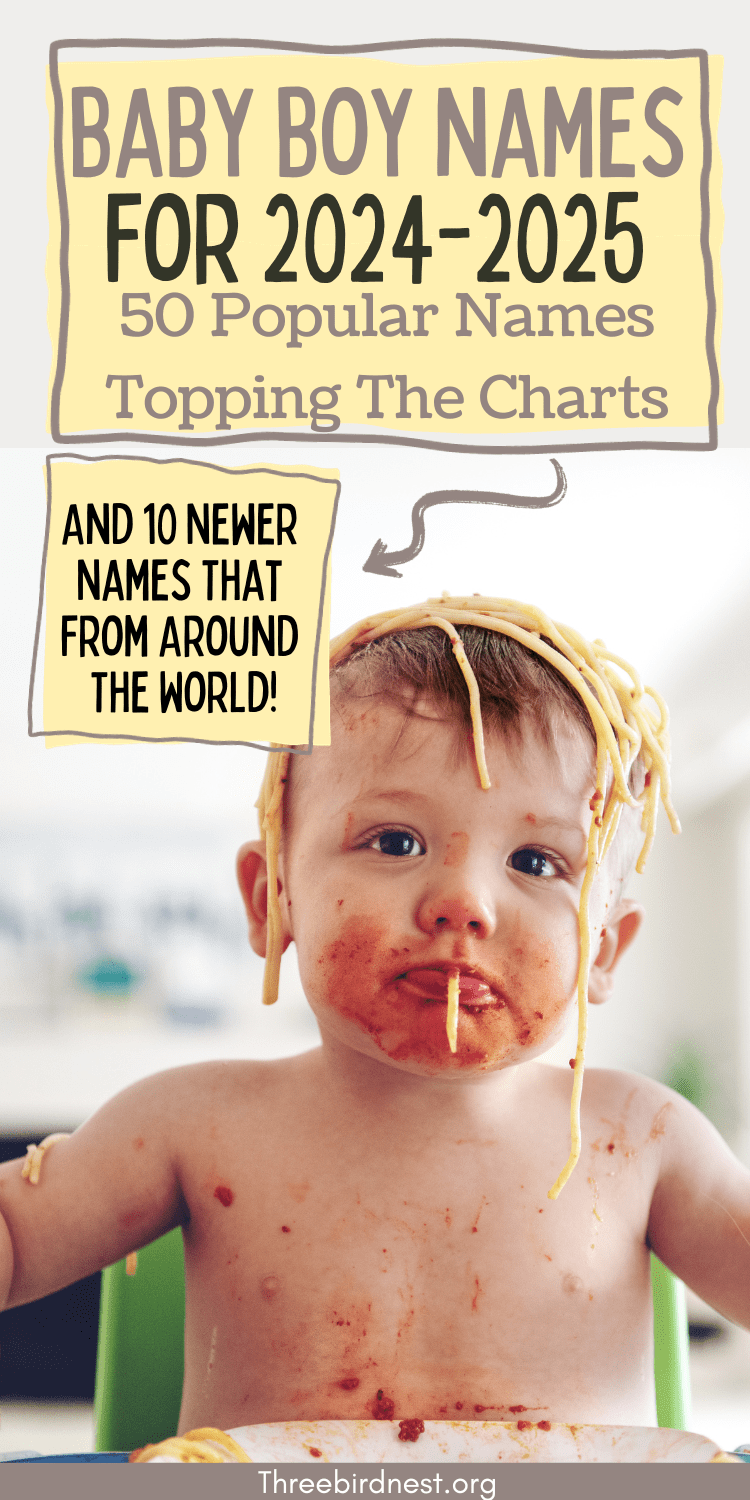 50 Popular Boy Names For 2025 And 10 Newer Names Gaining Popularity