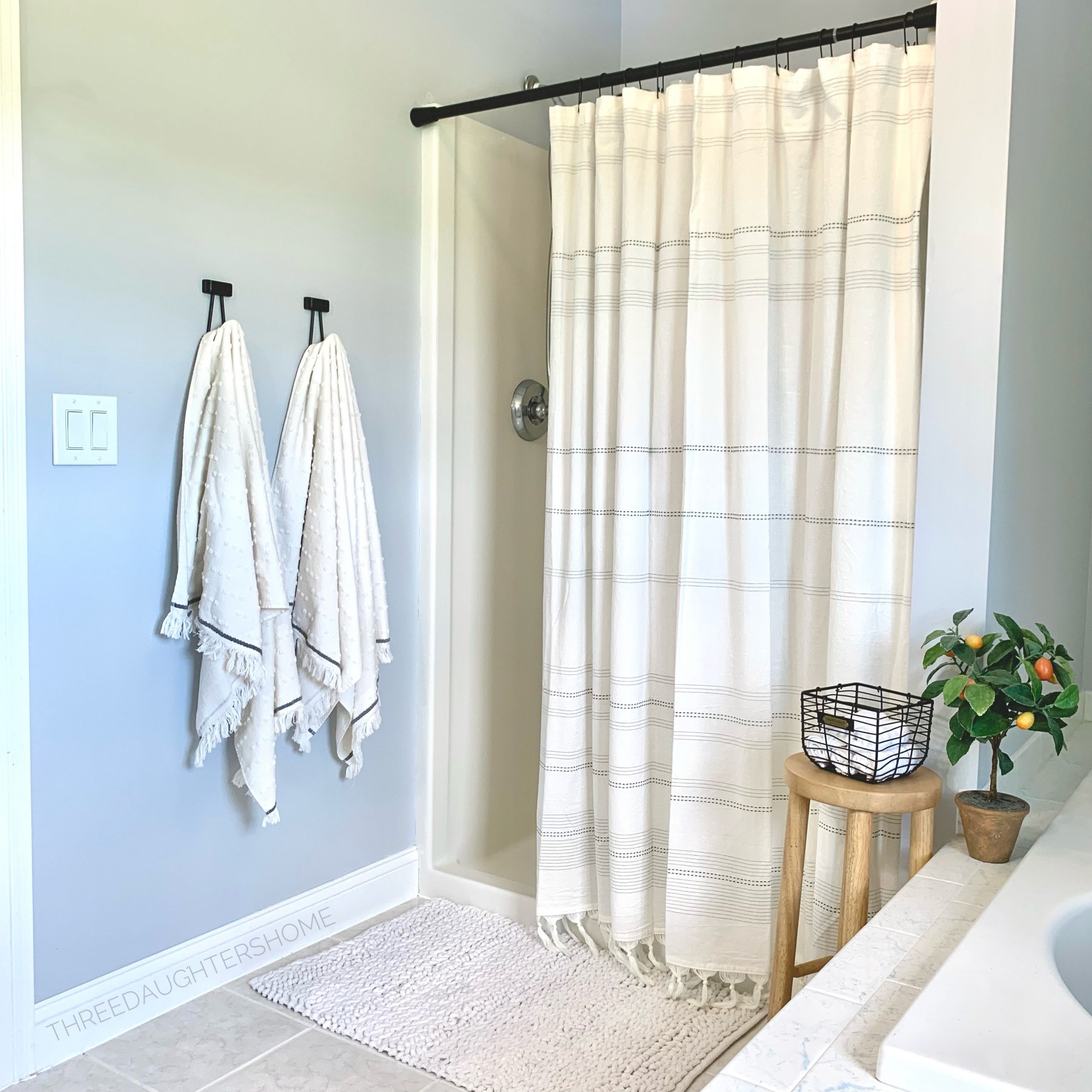 Target Shower Makeover – Three Daughters Home