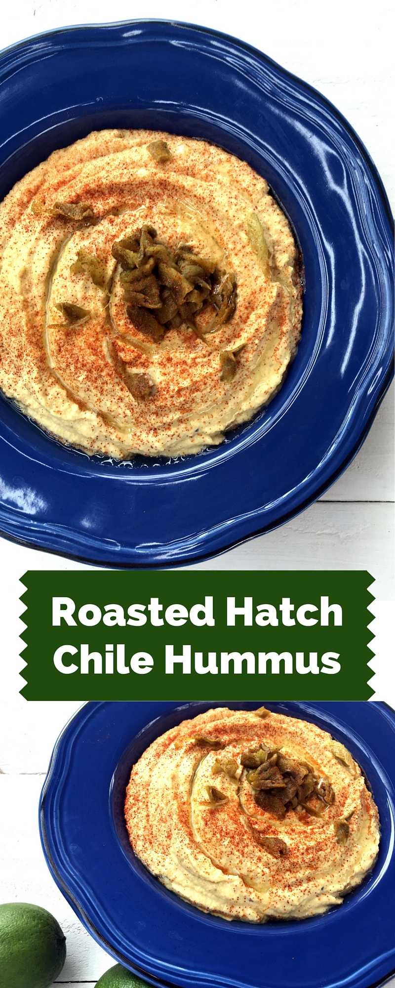 Roasted Hatch Chile Hummus Three Olives Branch
