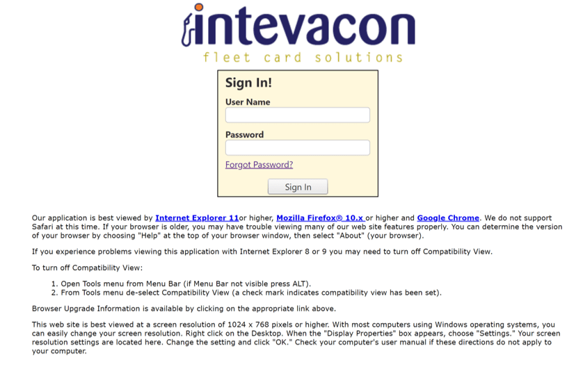 Login Instructions Three Rivers Fuel