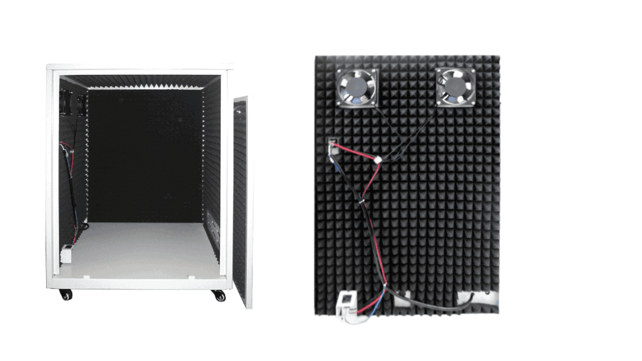 Soundproof box for air compressor noise suppressor