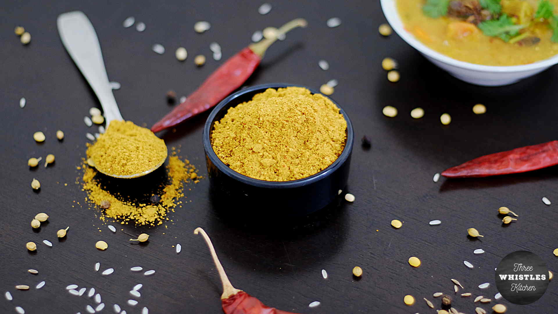 Kulambu Podi Multipurpose Kuzhambu Powder Three Whistles Kitchen