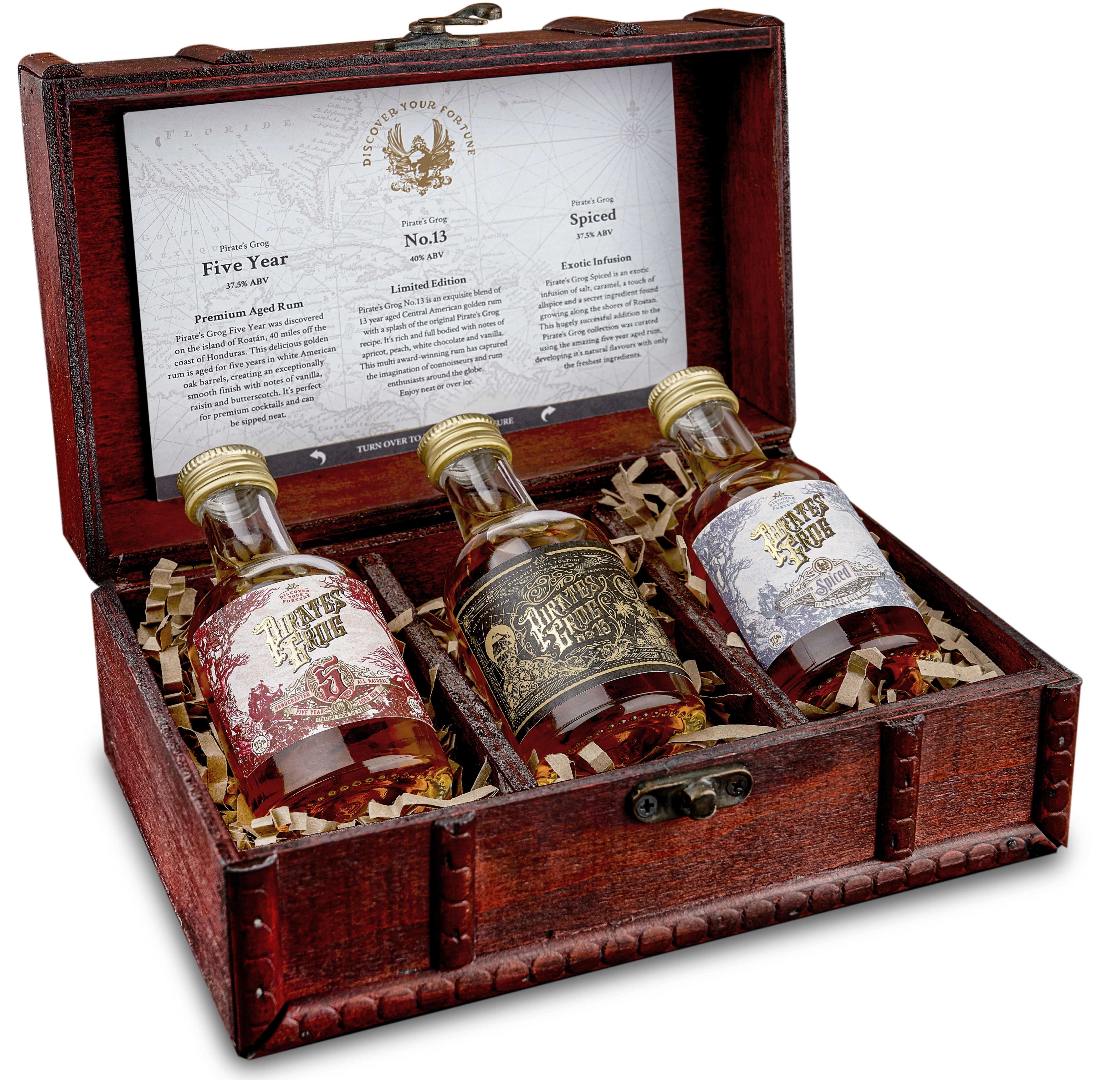 Pirate's Grog Rum Original Miniatures Gift Set 3x5cl Threshers