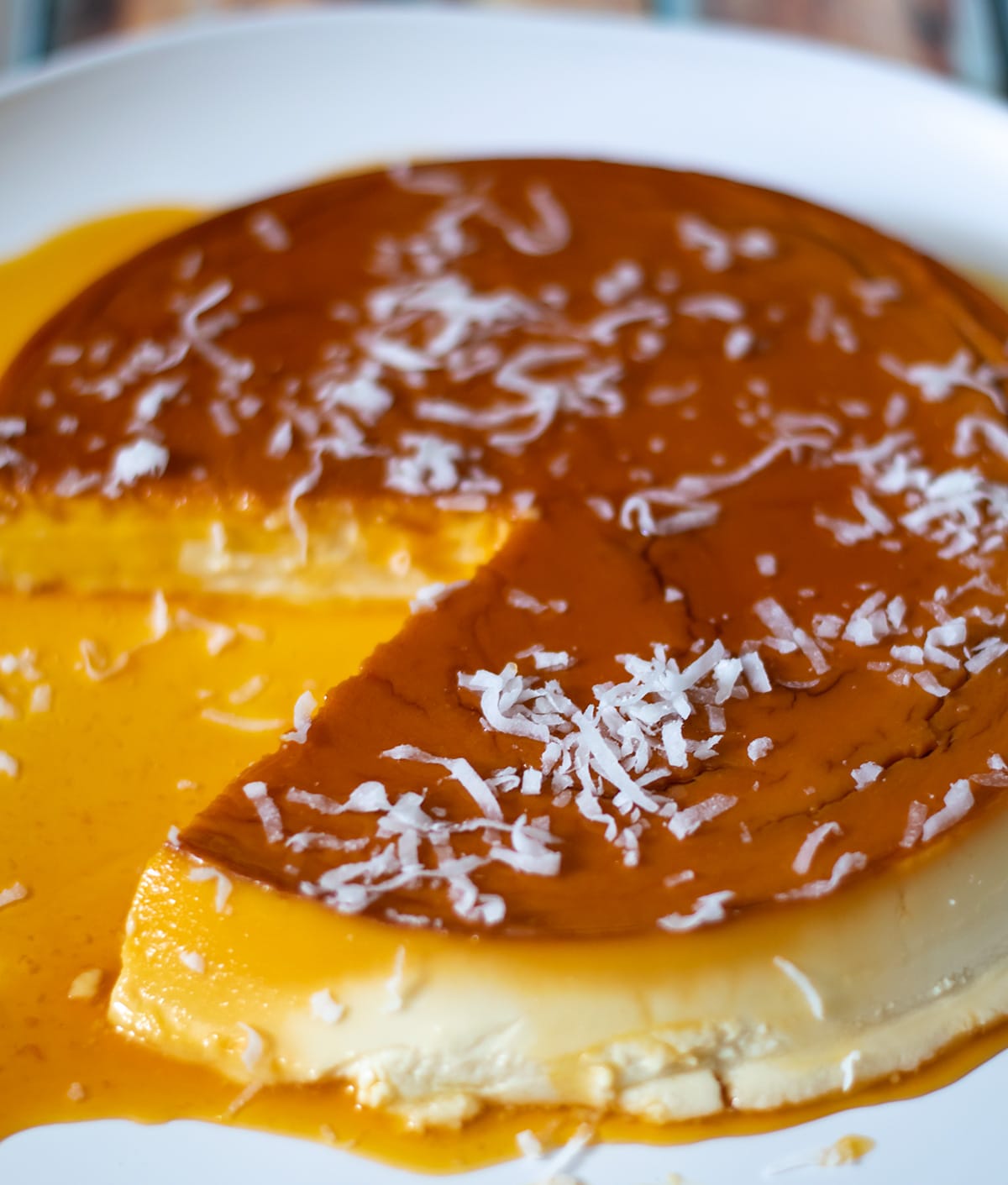 Flan de Coco y Queso (Coconut Cream Cheese Flan) Thrift and Spice