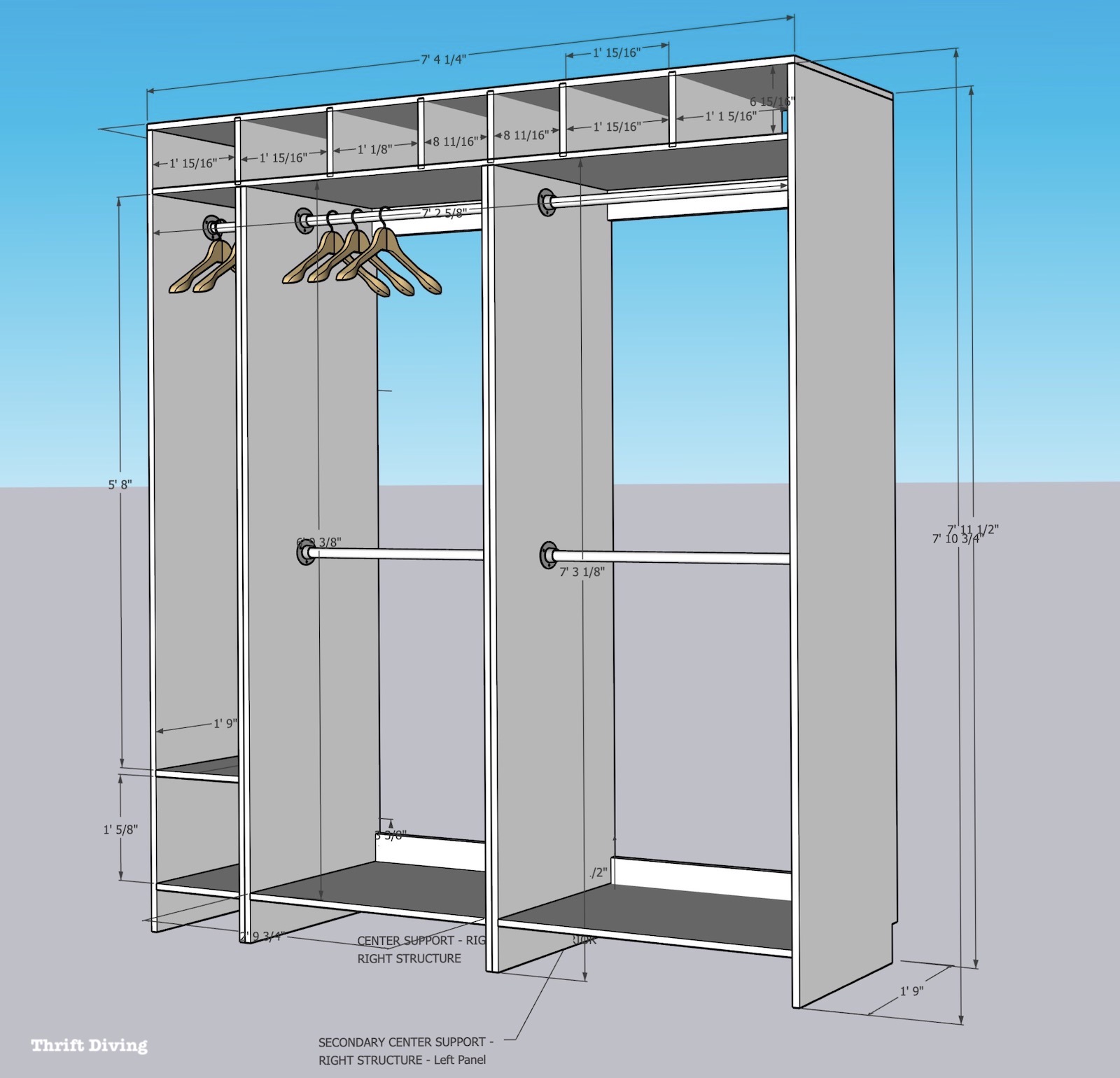How to Build a Walkin Closet Organizer From Scratch!
