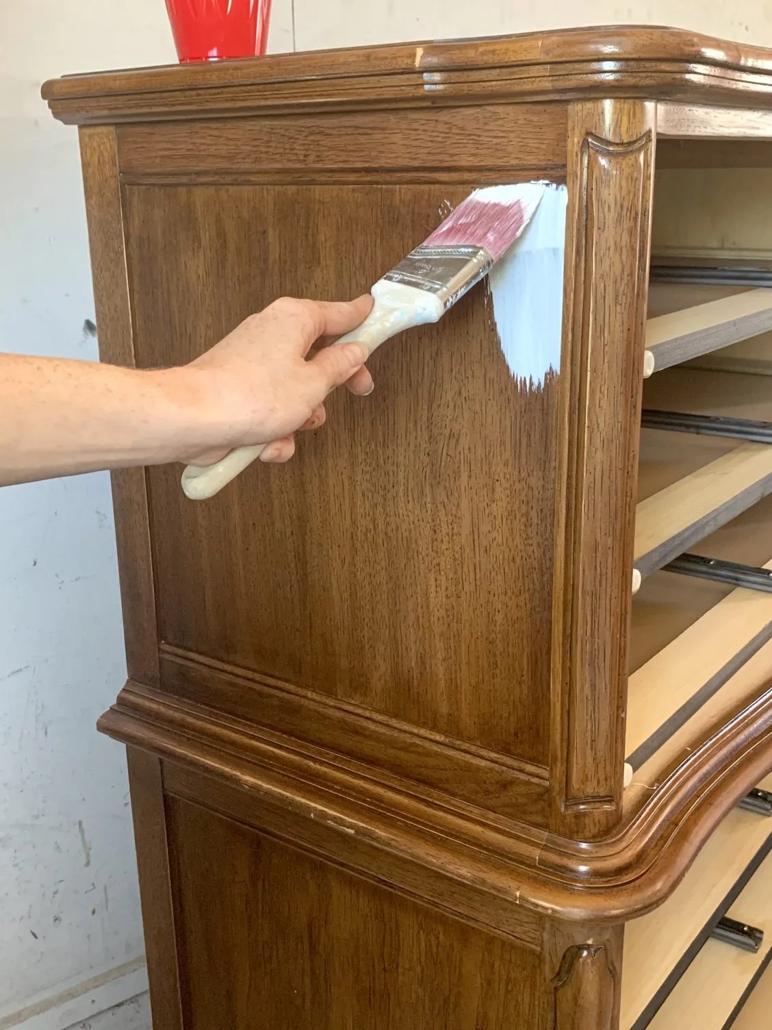 How to Paint Furniture White Thrifted Nest