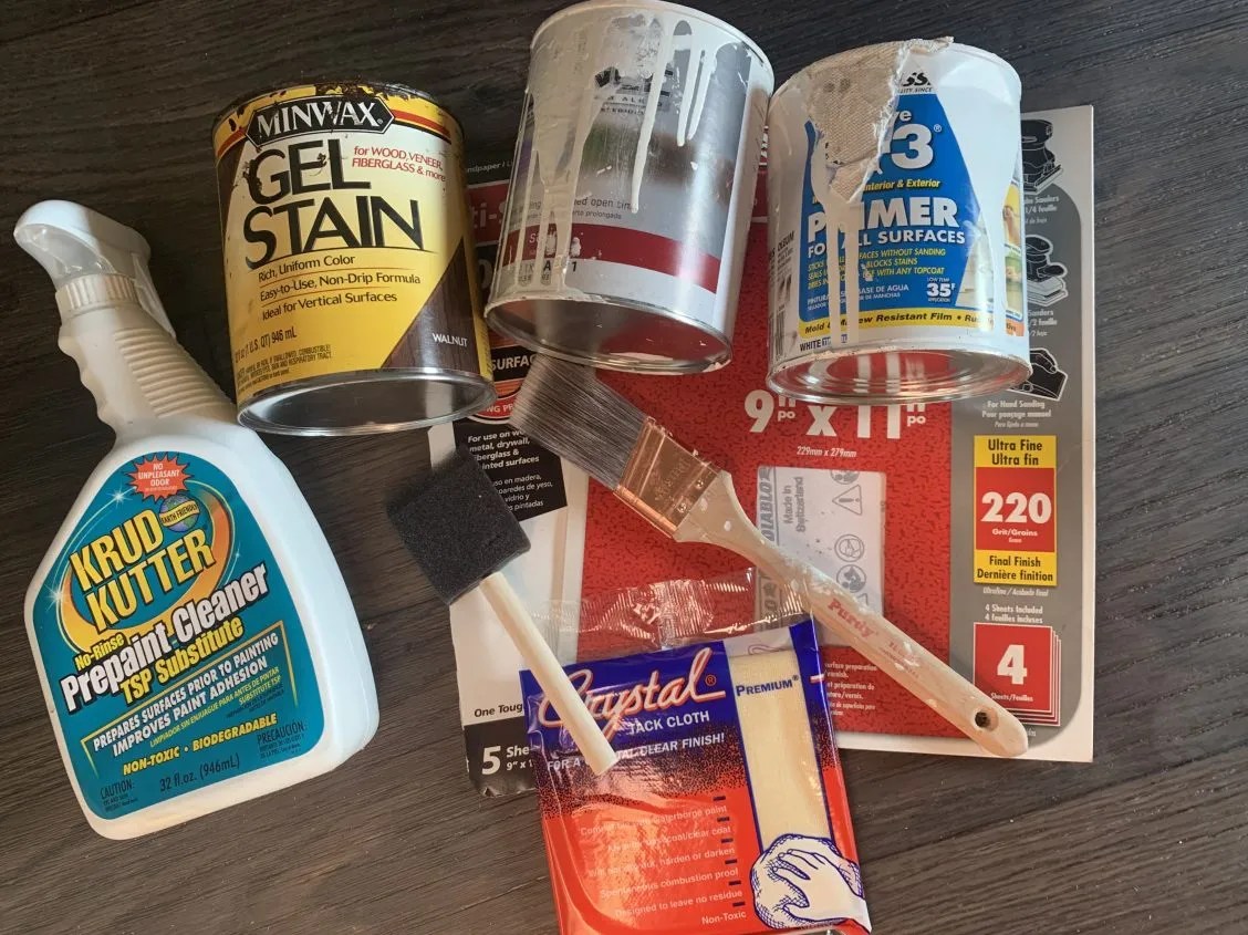 How to Gel Stain Laminate Furniture (Yes you can)! Thrifted Nest