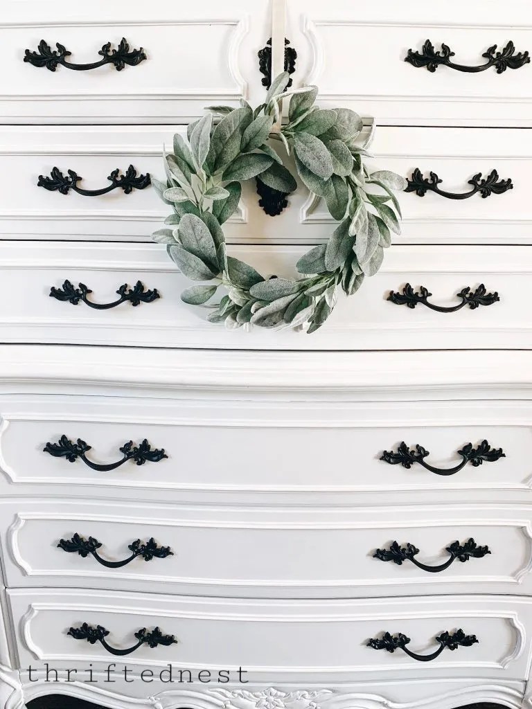 How to Paint Furniture White Thrifted Nest