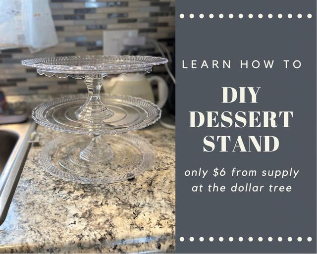 DIY Dollar Tree Cupcake Stand/Dessert Stand THRIFTING WITH MEGAN