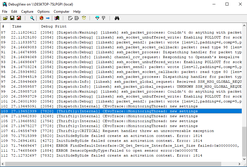 Logging Troubleshooting Information Using the Trace Utility — thriftly.io