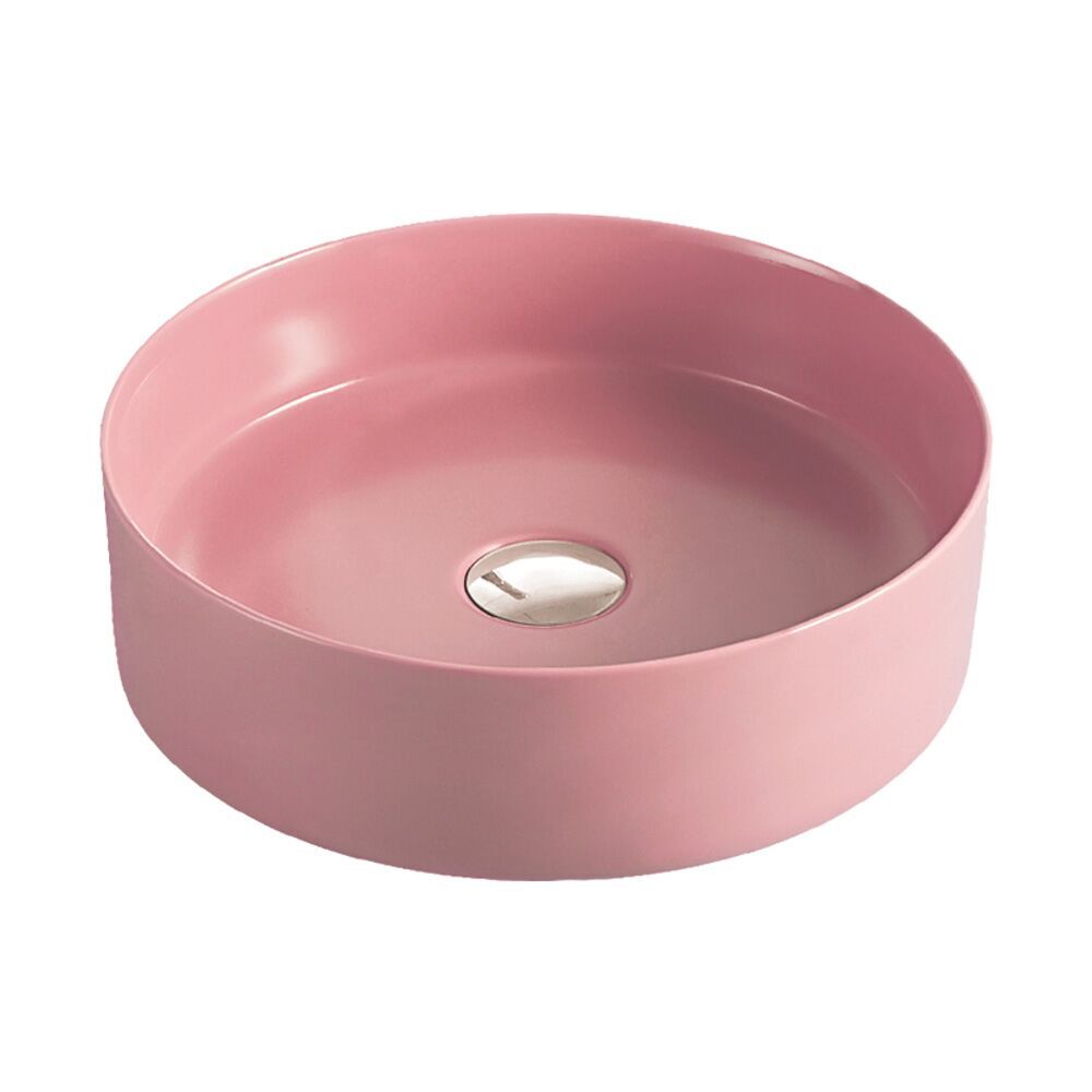 Fienza Reba Matte Pink Above Counter Basin Thrifty Bathrooms and Plumbing Plus