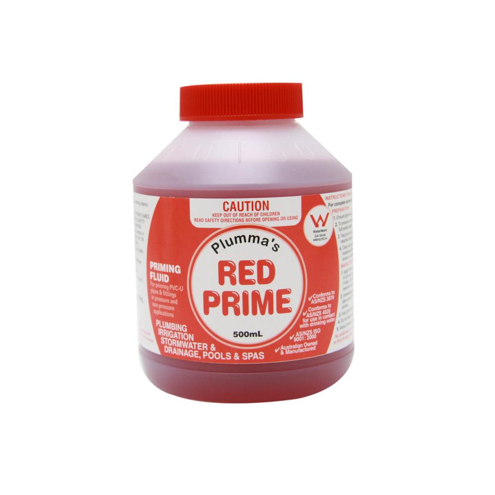 Red Priming Fluid Thrifty Bathrooms and Plumbing Plus