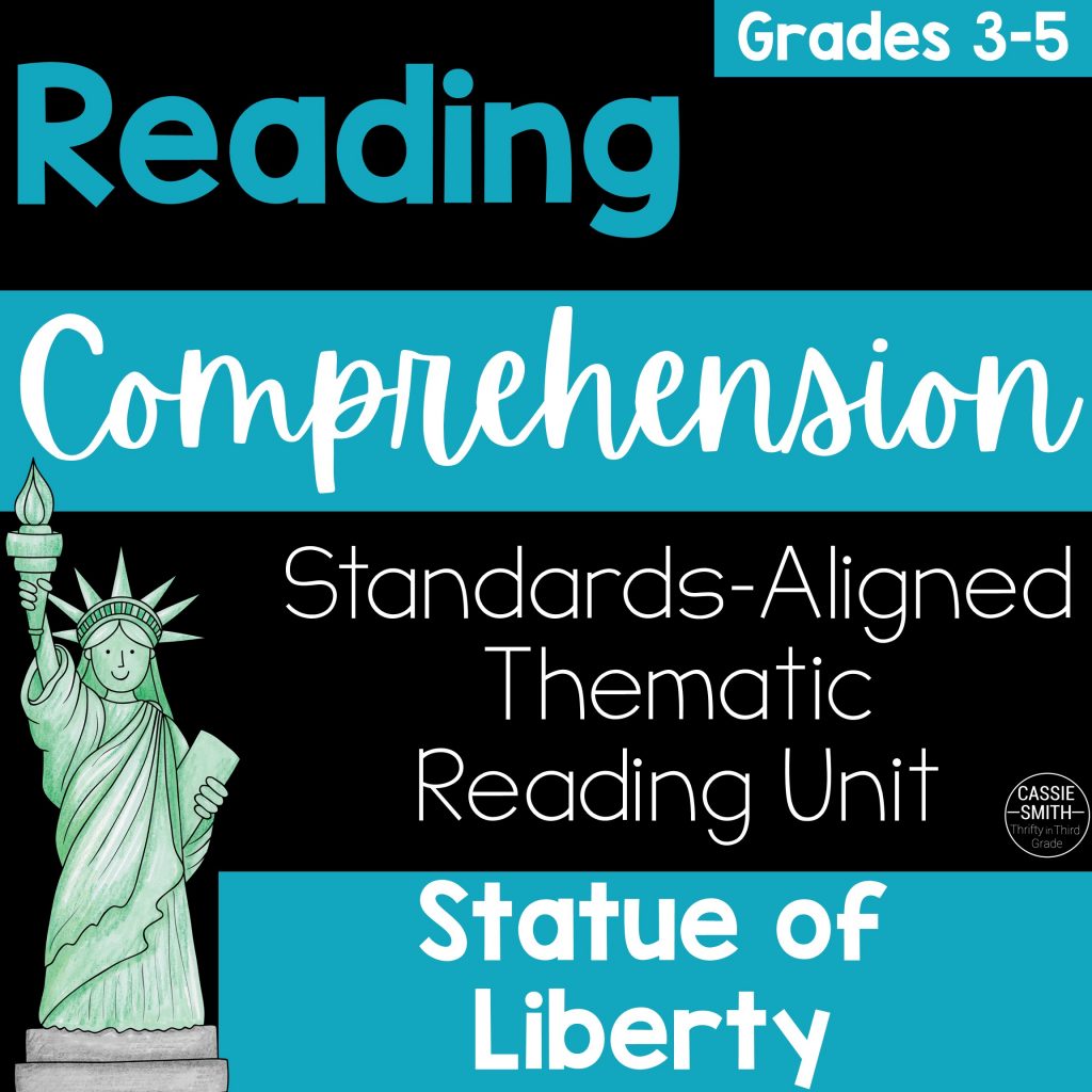 Statue of Liberty Main Idea, Text Structure, Historical Events ELA