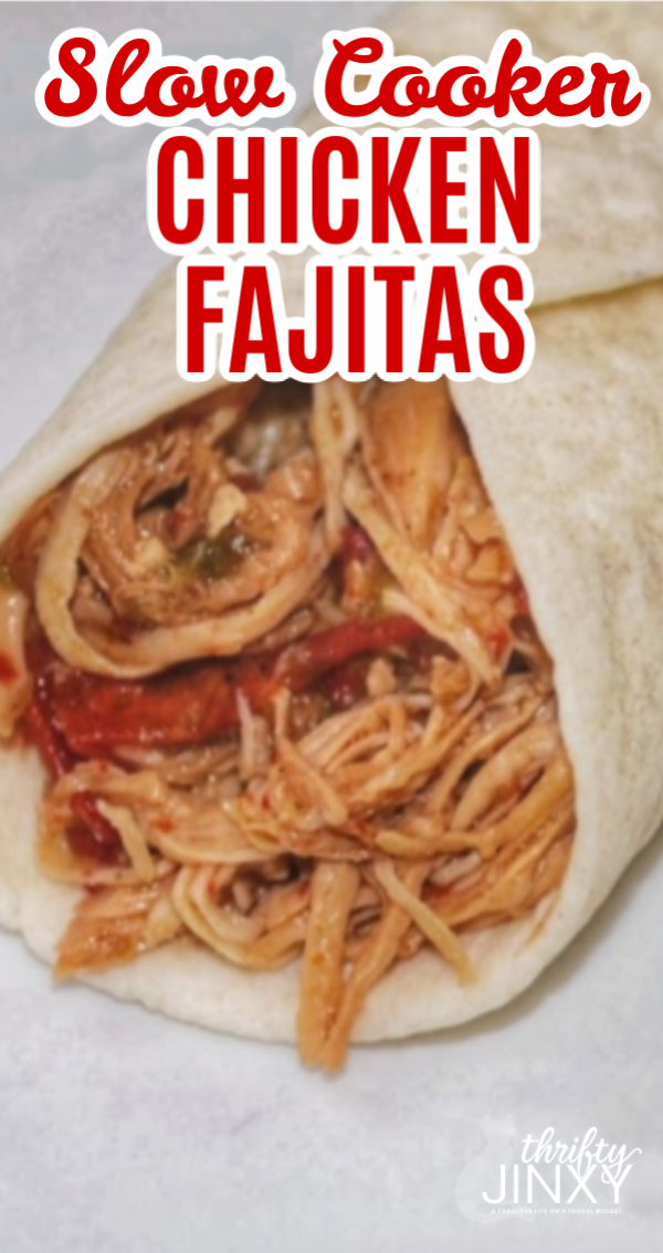 Slow Cooker Chicken Fajitas Recipe Thrifty Jinxy