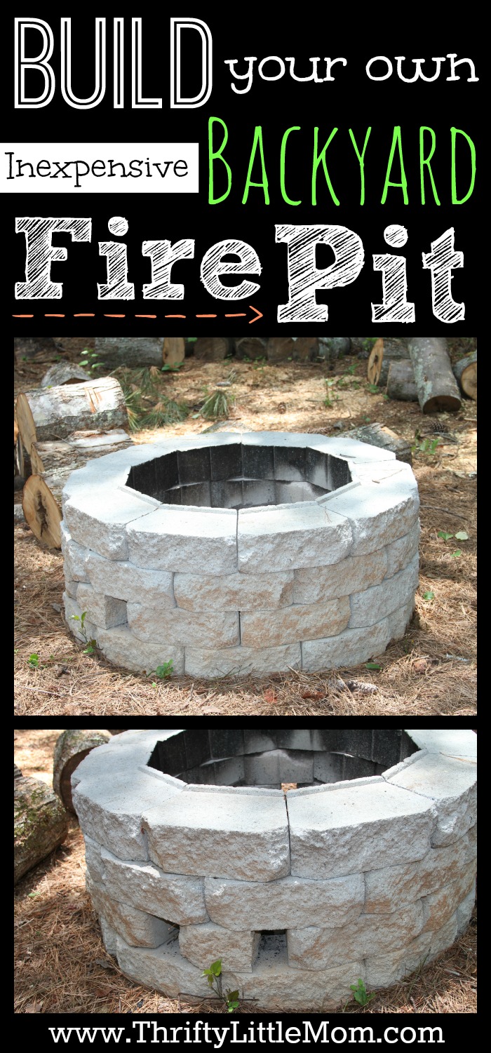 Easy DIY Inexpensive Firepit for Backyard Fun » Thrifty