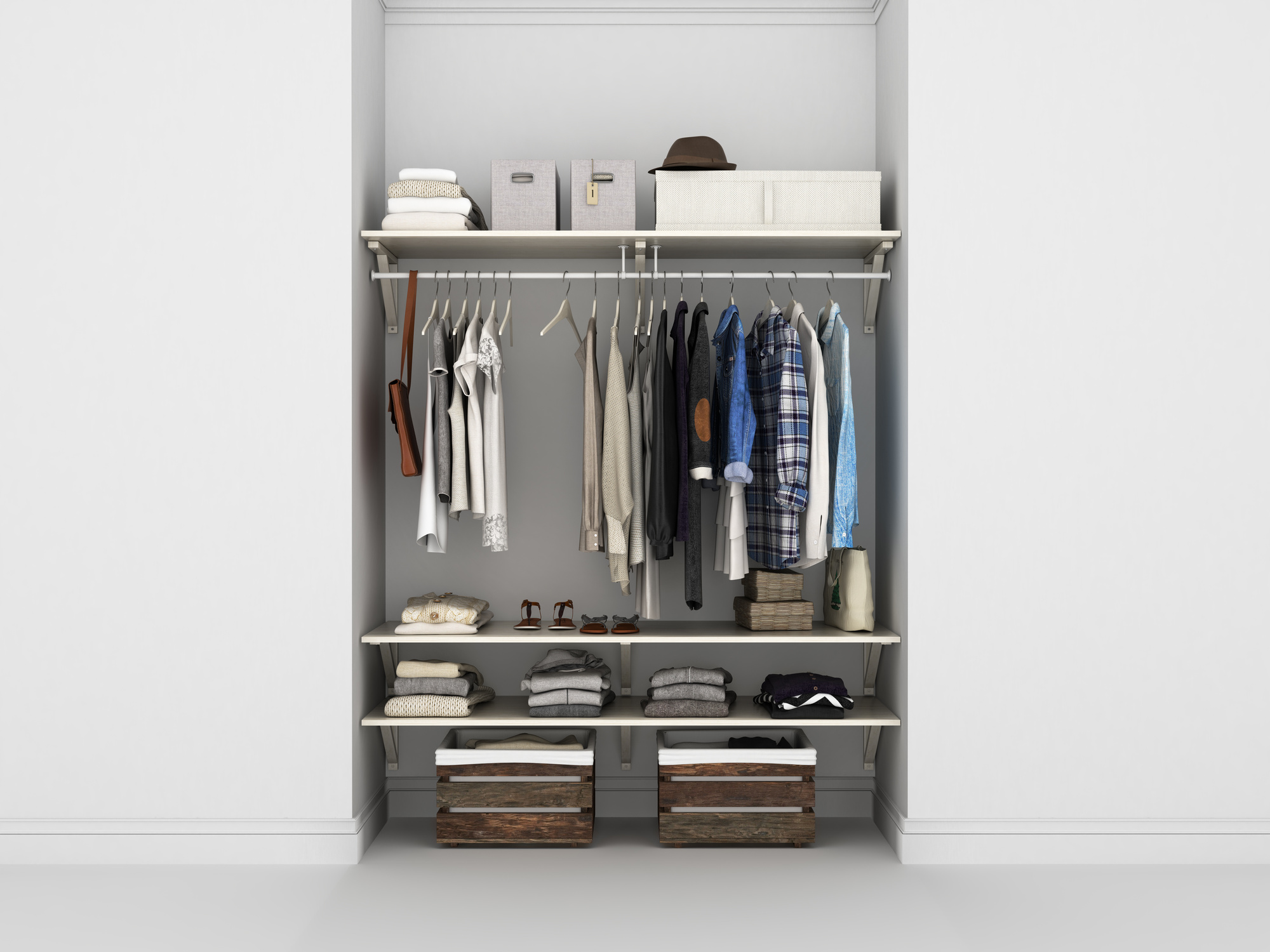 Inspiring small bedroom storage solution solutions ideas space. The Benefits Of Having A Small Wardrobe | Thrifty Momma ...