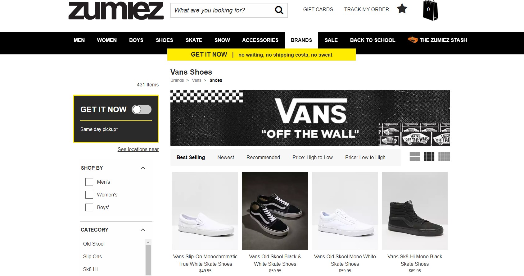 The Cheapest Places to Buy Vans Shoes Online Thrifty Two