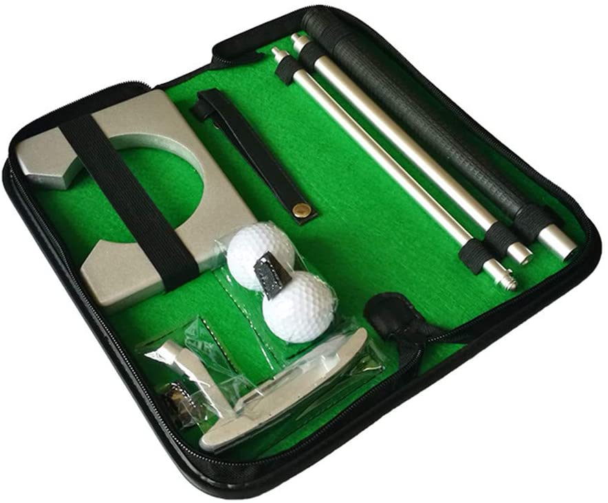 Golf Putter Set Portable Mini Golf Equipment Practice Kit