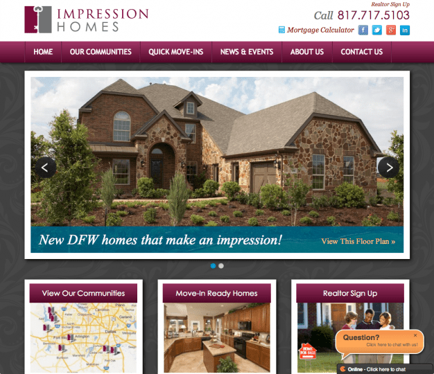 Impression Homes Real Estate  Design by Thrive