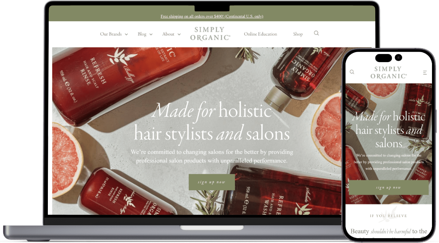 Simply Organic Beauty Thrive Marketing Agency