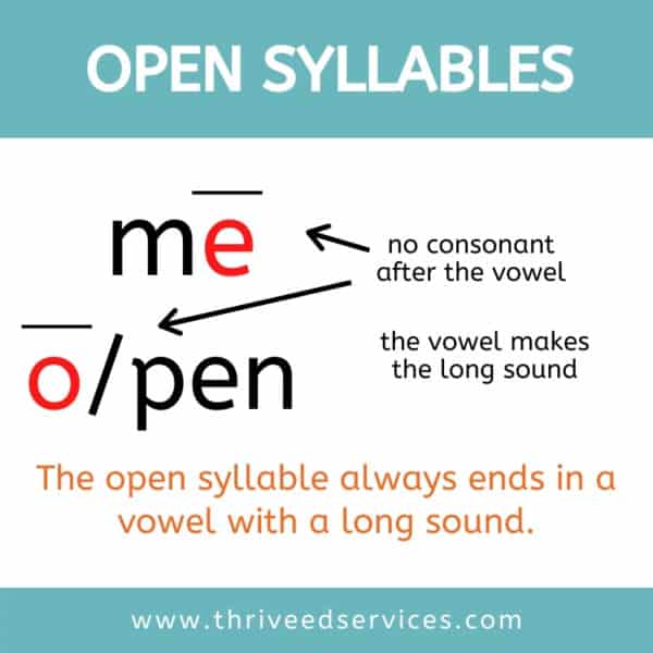 All About the Open Syllable + FREE Anchor Charts