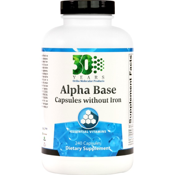 Alpha Base WithOUT Iron 240 Thrive Biotics