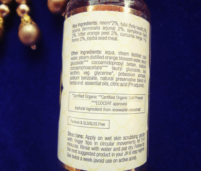 Just Herbs Livelyclean honey exfoliating face cleansing gel Review