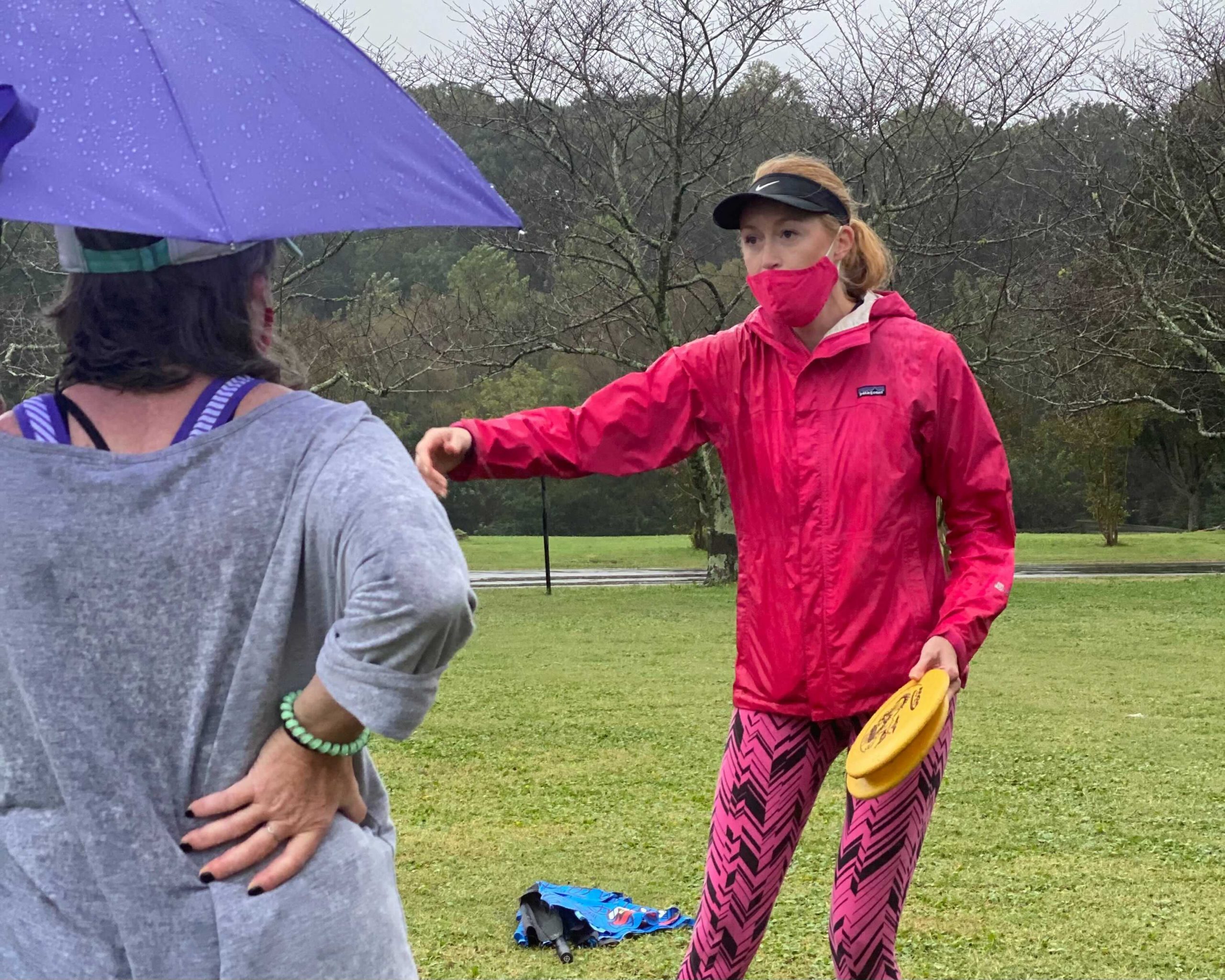 Throw Pink Women's Disc Golf Clinic Success Throw Pink